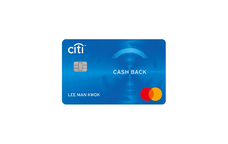 Citi Cash Back Card 信用卡官方卡面
